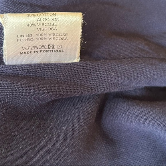 VILAGALLO 30145 NAVY BRISVANE PRINT VESTIDO CHERRYL DRESS Sz 8 - Picture 12 of 15